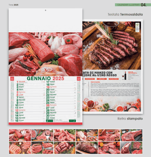 Calendario illustrato CARNI - immagine 1